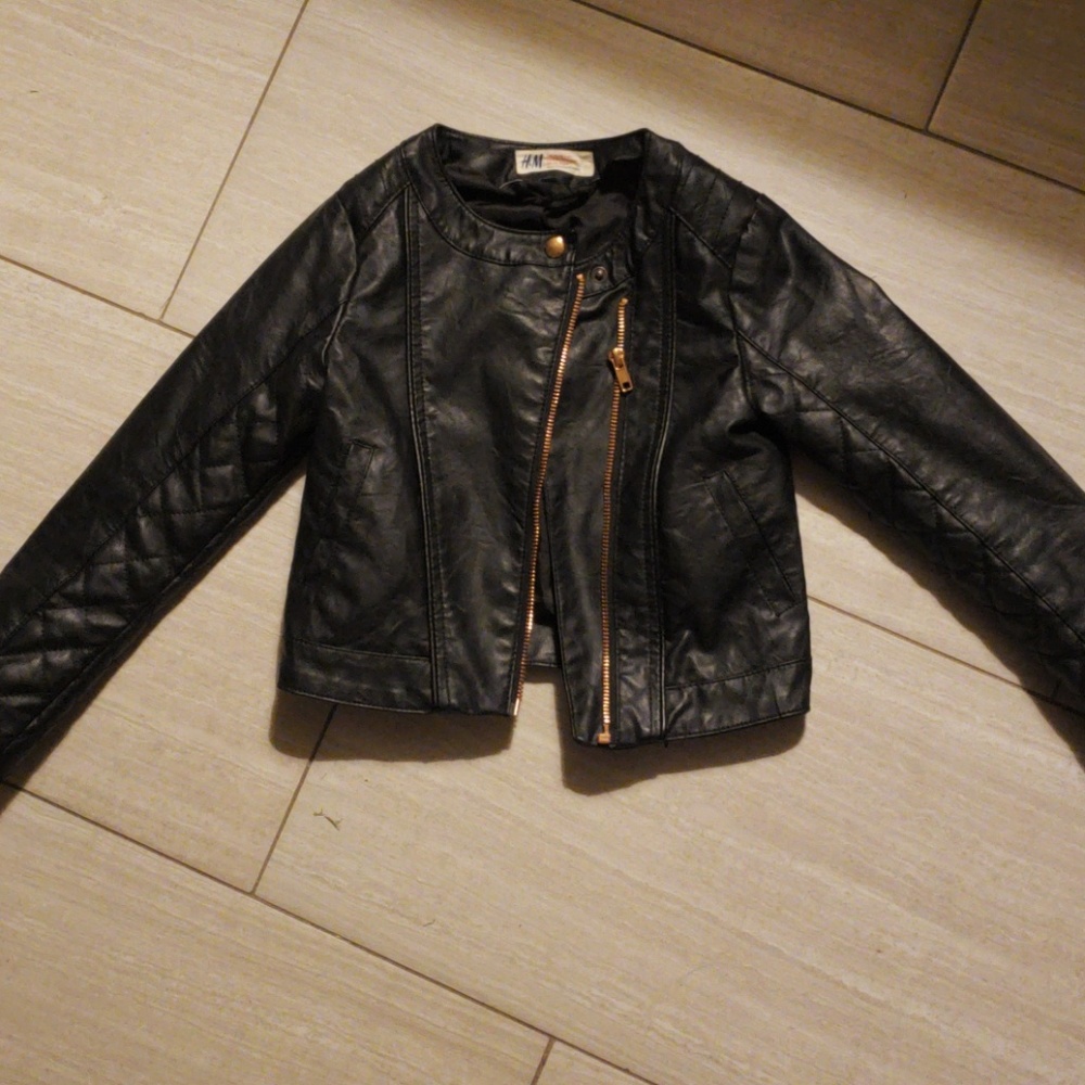 H&M Black leather jacket